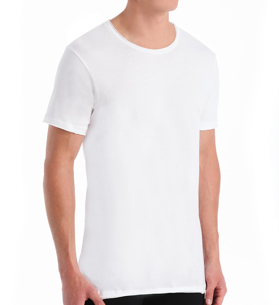 Bread and Boxers BNBUS103 Relaxed Crew Neck Organic Cotton T-Shirt (White)