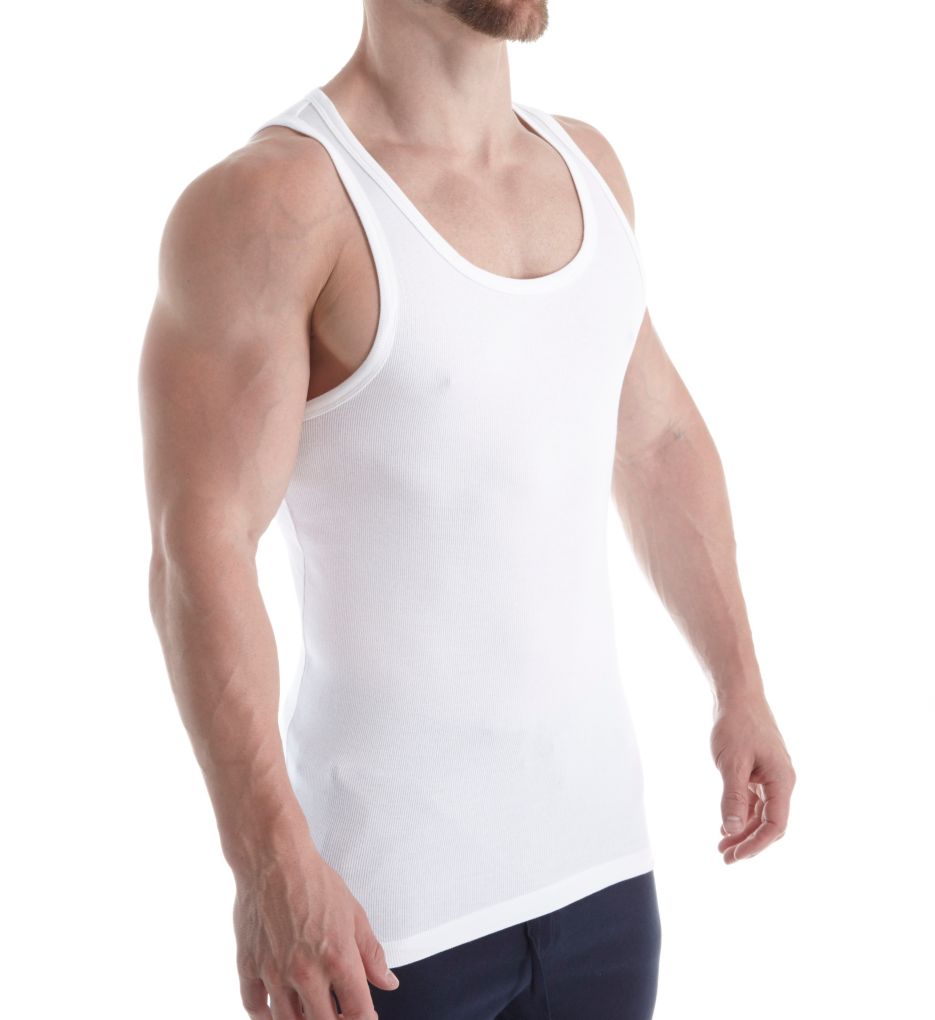 Ribbed Organic Slim Fit Tank-acs