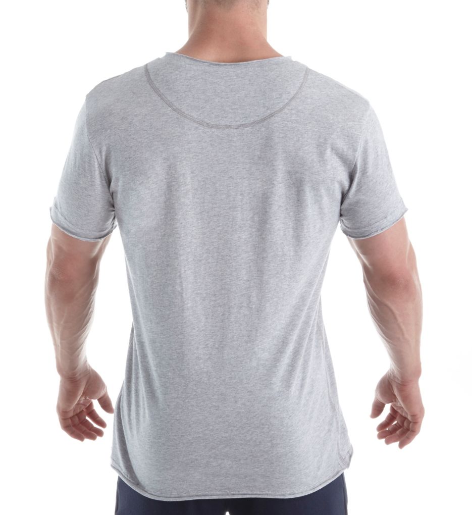 Relaxed V-Neck Organic Cotton T-Shirt-bs