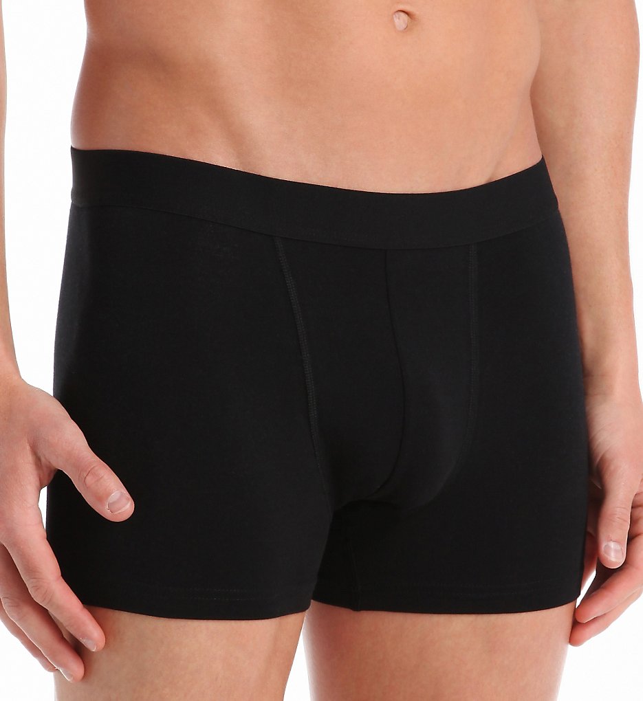 Bread and Boxers BNBUS202 Cotton Boxer Briefs (Black)