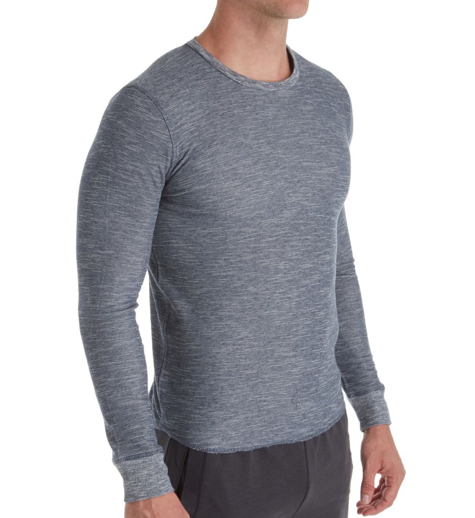 Men's Long Sleeve Thermal Crew Shirt-acs