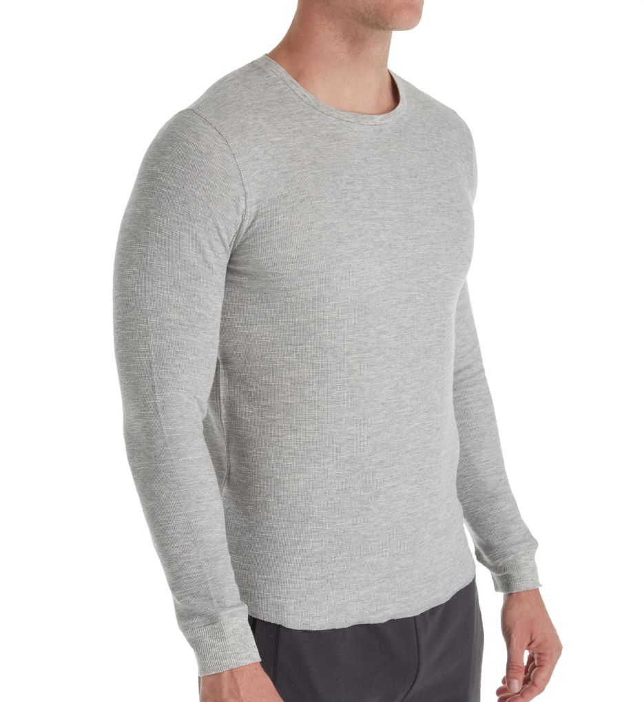 Men's Long Sleeve Thermal Crew Shirt-acs