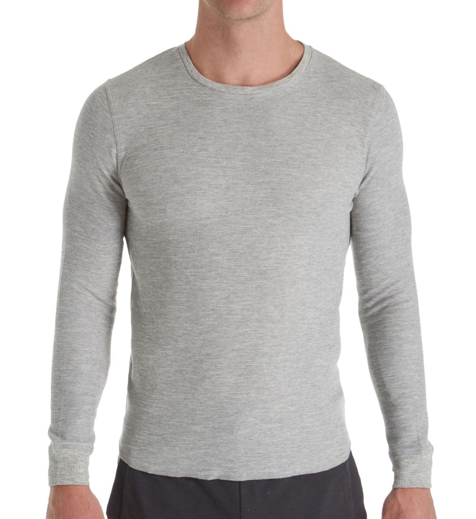 Men's Long Sleeve Thermal Crew Shirt-fs