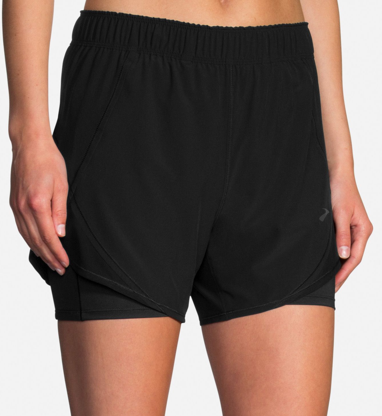 Brooks Chaser 5 Inch 2-In-1 Short Black 2X  - Image 1
