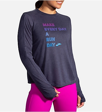 Brooks Distance Graphic DriLayer Long Sleeve T-Shirt