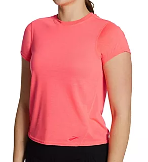 Distance Short Sleeve Tee Fluoro Pink 2X