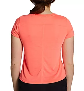 Distance Short Sleeve Tee Fluoro Pink 2X