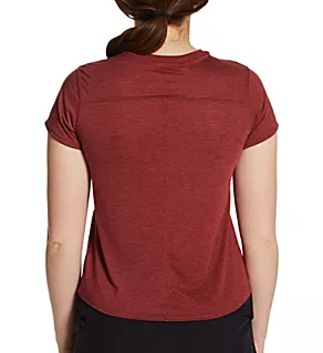 Distance Short Sleeve Tee Heather Terracotta S