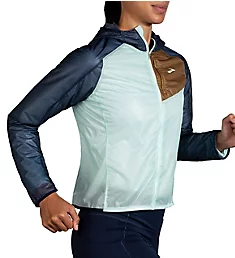 All Altitude Lightweight Packable Rain Jacket Ice Blue Multi S