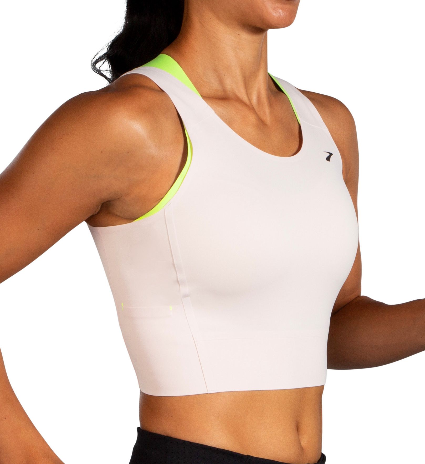 Brooks Women's Run Within Crop Tank Top in Desert Rose | Size: XL | HerRoom.com
