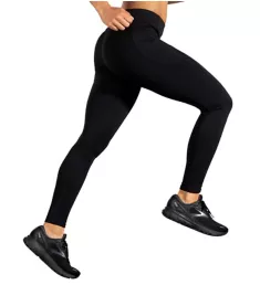 Moment Wide Waistband Tight with Pockets Black L