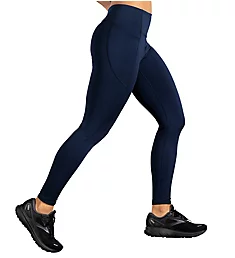 Moment Wide Waistband Tight with Pockets Navy S
