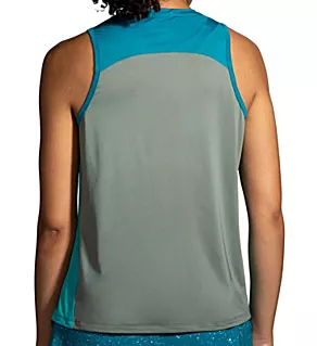 Sprint Free Semi Fitted Tank 2.0 Pebble/Lagoon/Green XL