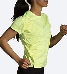 Sprint Free Short Sleeve Tee 2.0 Lime/Interval Gradient S