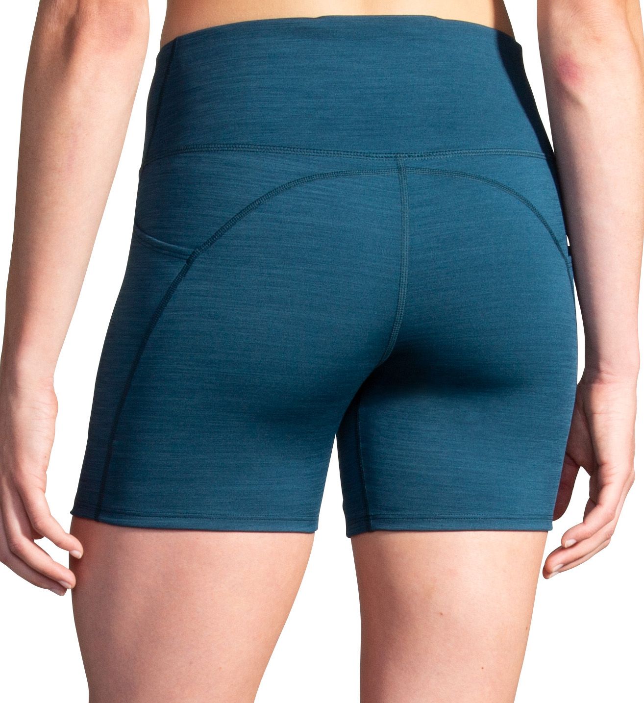 Brooks Spark 5 Inch Short Tight Heather Ocean Drive 2X  - Image 2