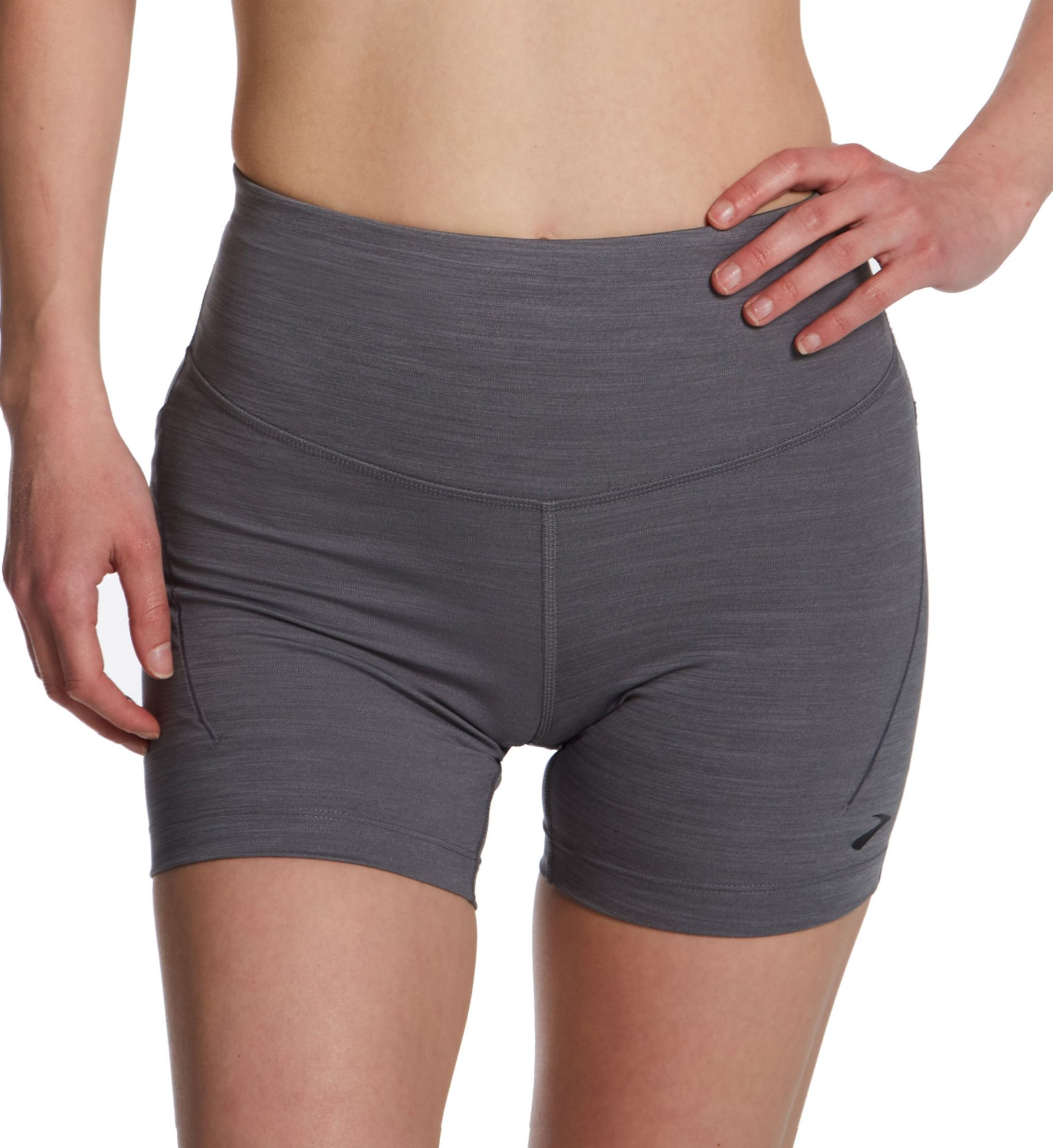 Brooks Spark 5 Inch Short Tight Heather Charcoal XL  - Image 1