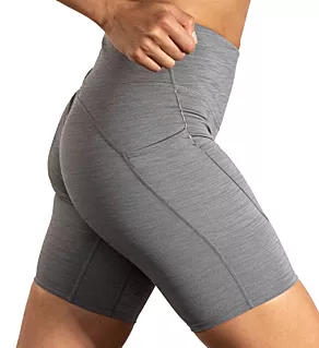 Spark 8 Inch Short Tight Heather Charcoal 2X