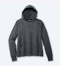 Luxe Soft UPF 50+ Hoodie with Pocket Heather/Black XS