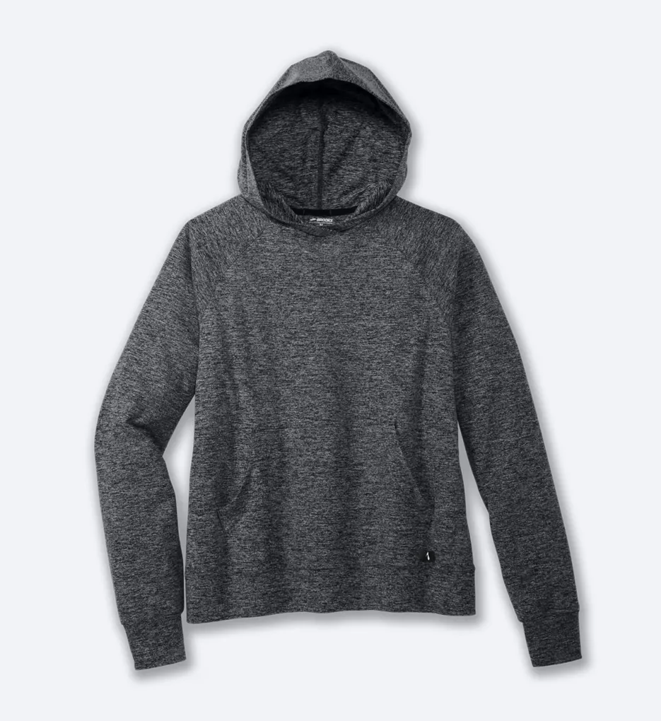 Luxe Soft UPF 50+ Hoodie with Pocket Heather/Black XS