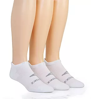 Run-In No-Show Sock - 3 Pack White L