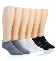 Run-In No-Show Sock - 6 Pack Asphalt/White/Black S