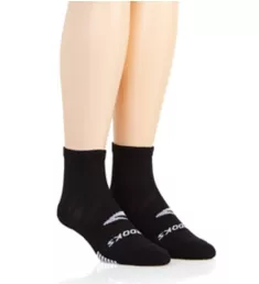 Ghost Lite Quarter Sock - 2 Pack Black S