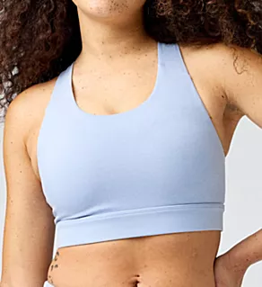 Luxe Pocket Medium Impact Sports Bra Halogen Blue L