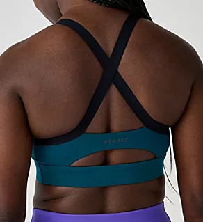 Luxe Strappy Bra Cosmo/Black S