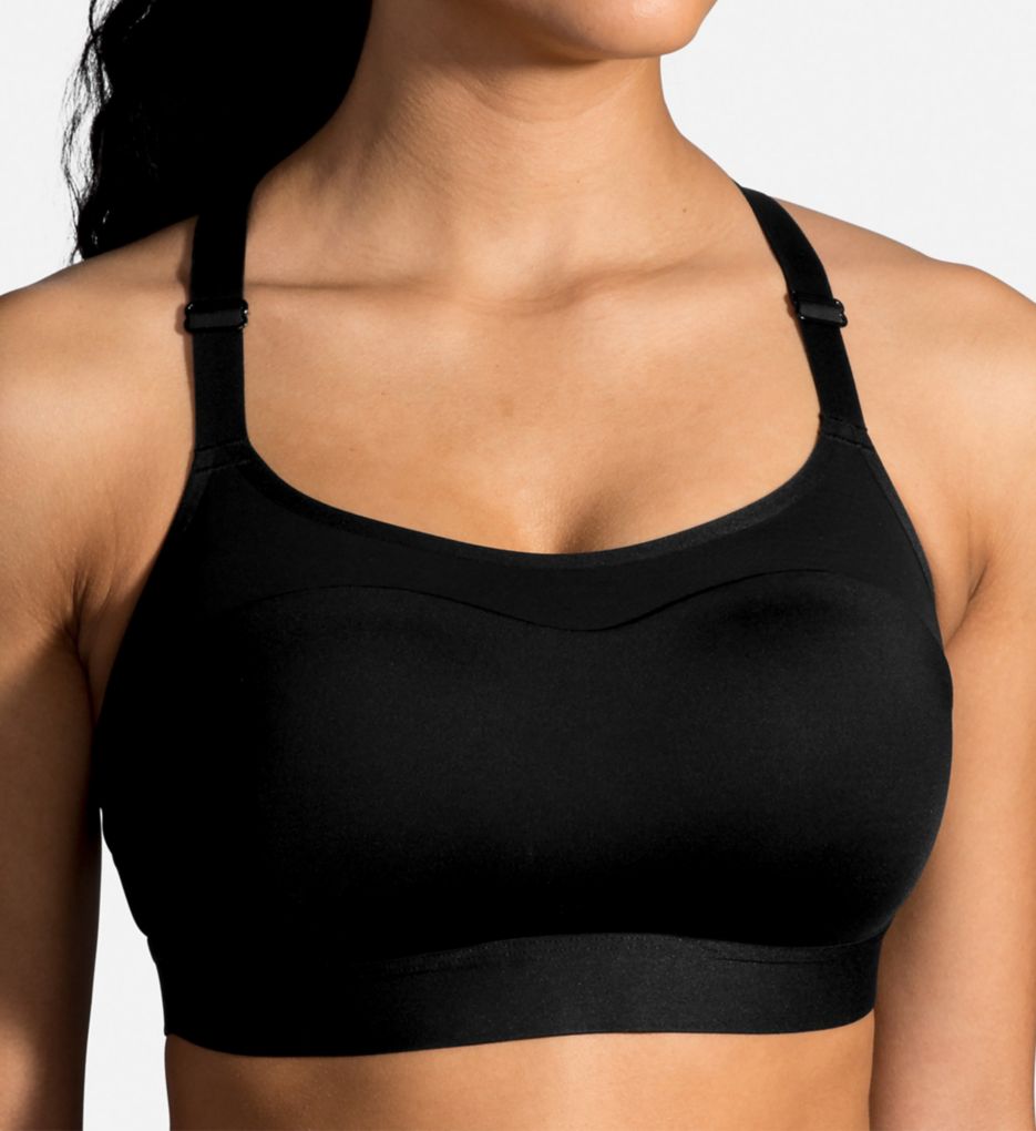 Brooks Dare Racerback DriLayer Wireless Sports Bra in Black (350073)