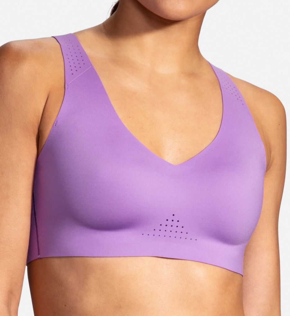 Brooks Dare V Neck Sports Bra in Purple (350079)0A/B