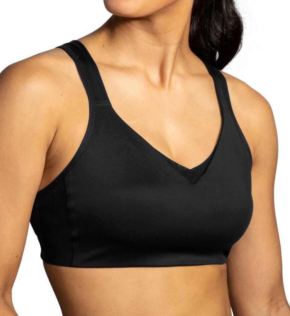 Brooks Drive Interlace Running Bra, Black : : Fashion