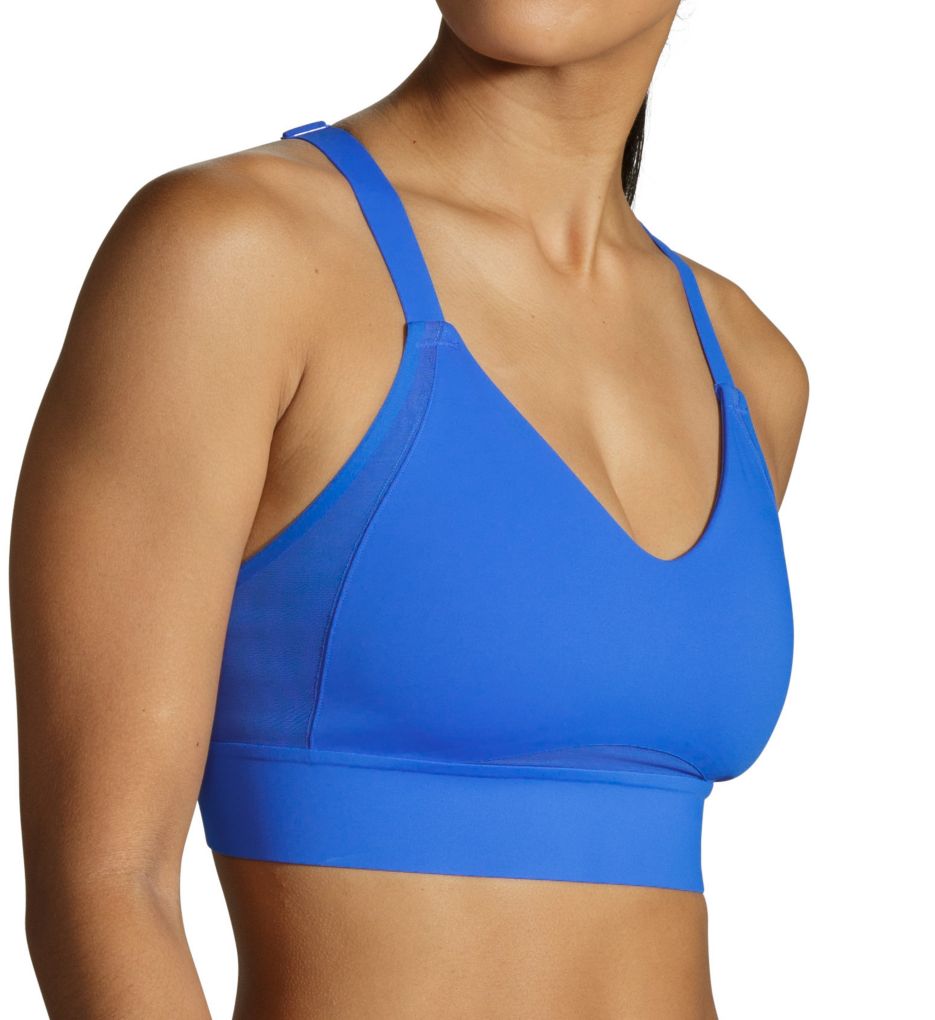 Brooks (2542855): Brooks 350082 Drive Interlace Sports Bra (Bluetiful 34C/D)