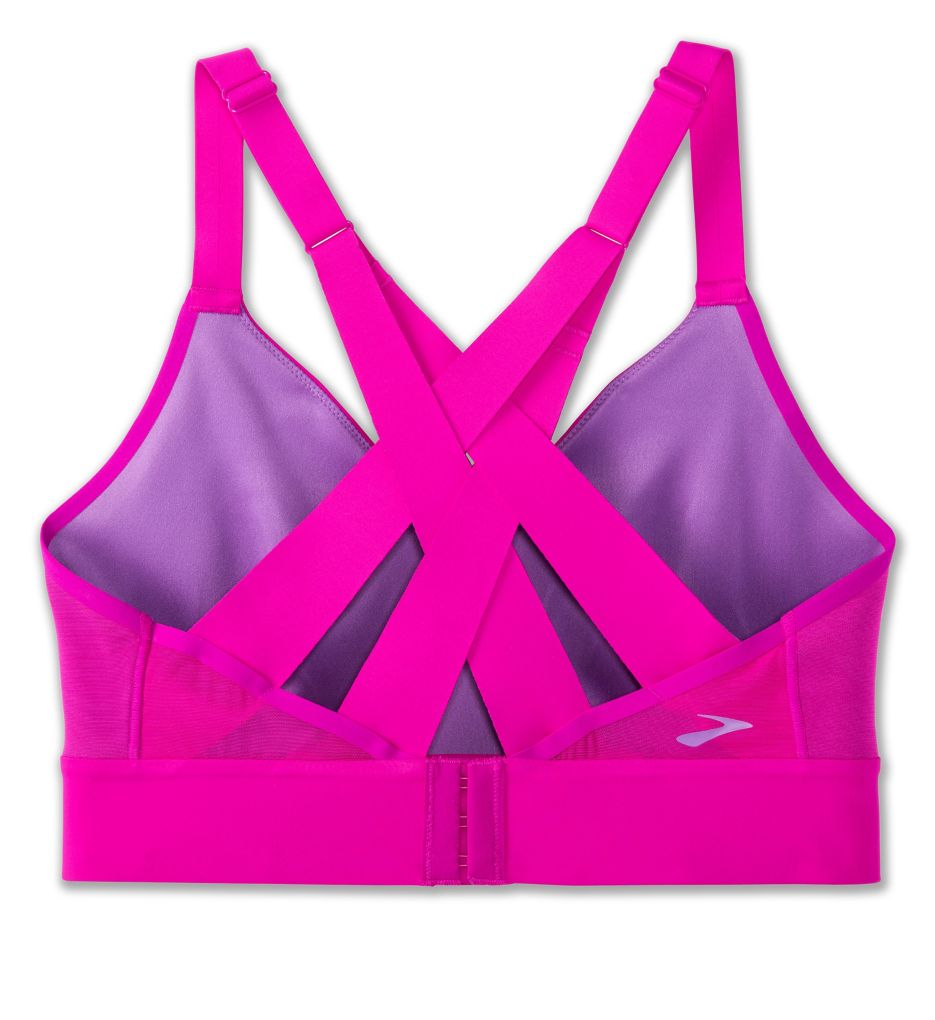 Brooks DRIVE INTERLACE - High support sports bra - copper run