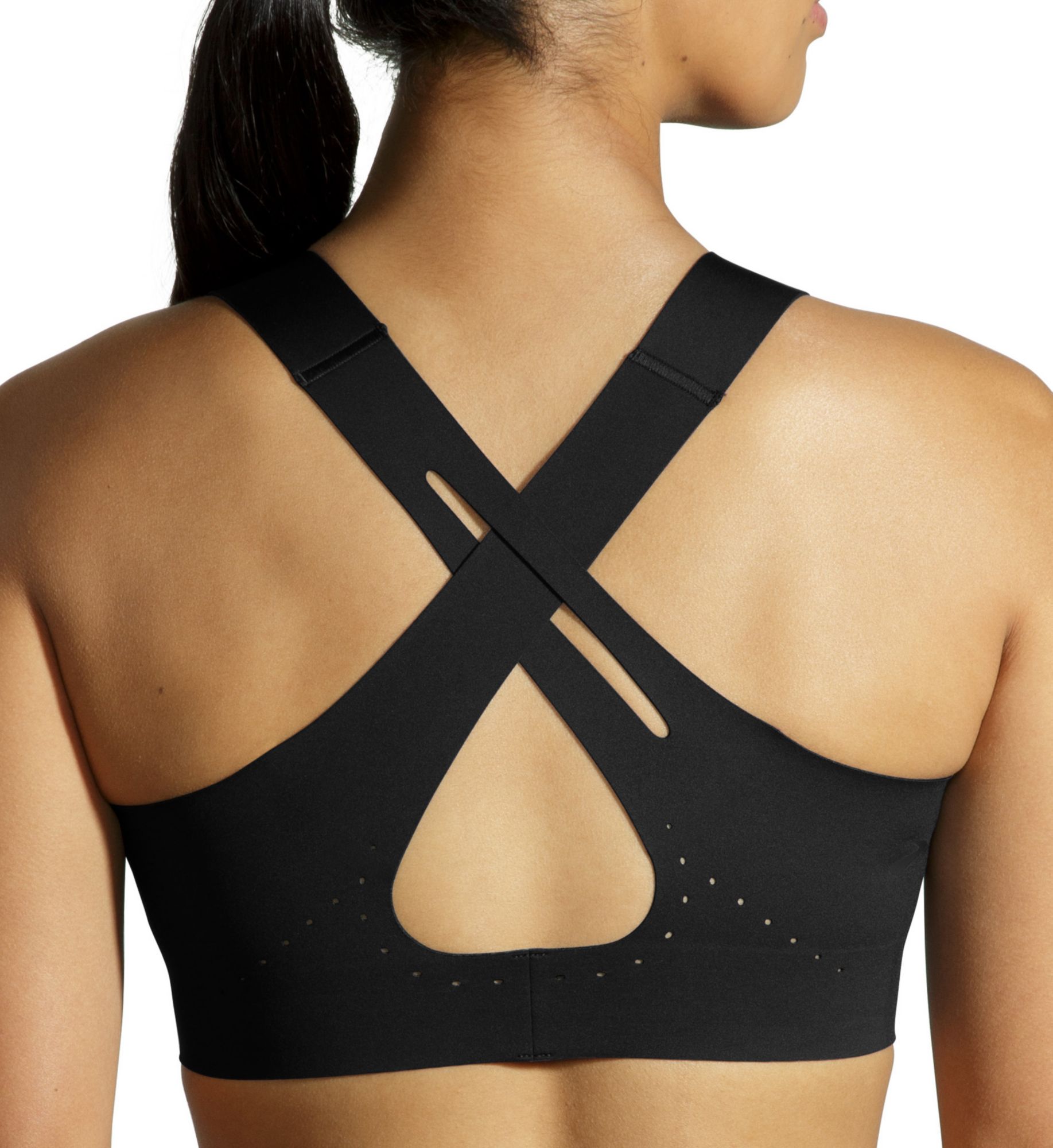 Brooks Dare Crossback 2.0 DriLayer Sports Bra Black 32C/D  - Image 2