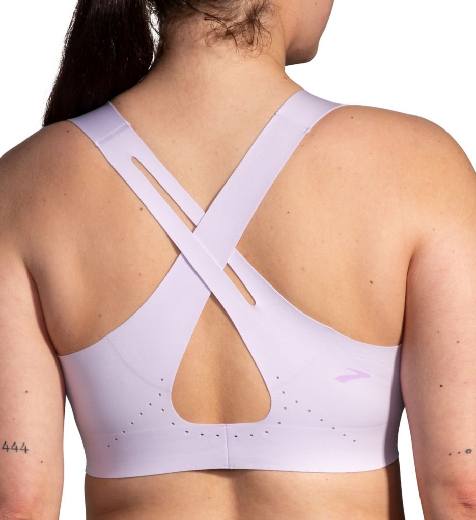 Brooks Dare Crossback 2.0 DriLayer Sports Bra Light Purple 34C/D  - Image 2