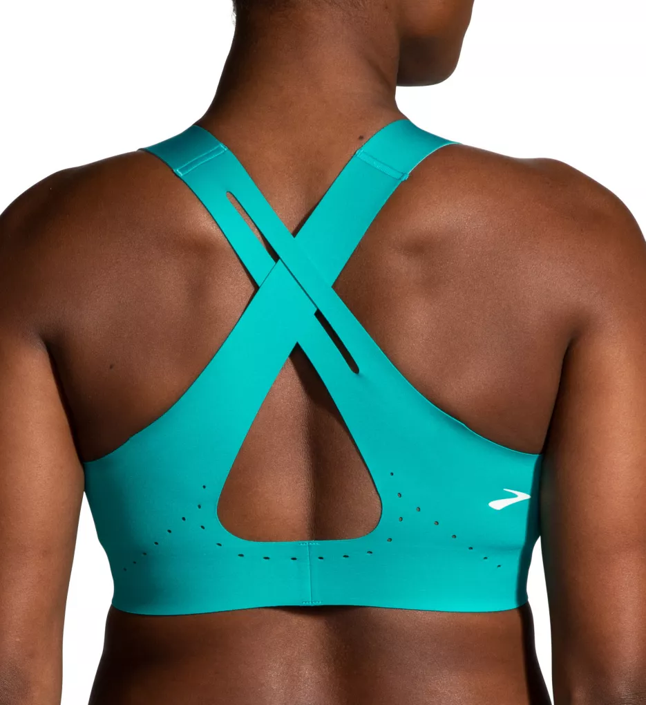 Moving Comfort Sports Bra 36D Green Juno Wire Free High Impact