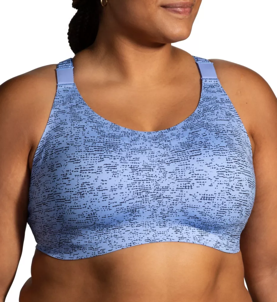 Dare Racerback 2.0 DriLayer Sports Bra Blue Lavender Print 34C