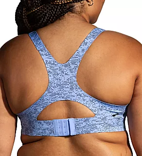 Dare Racerback 2.0 DriLayer Sports Bra Blue Lavender Print 32E