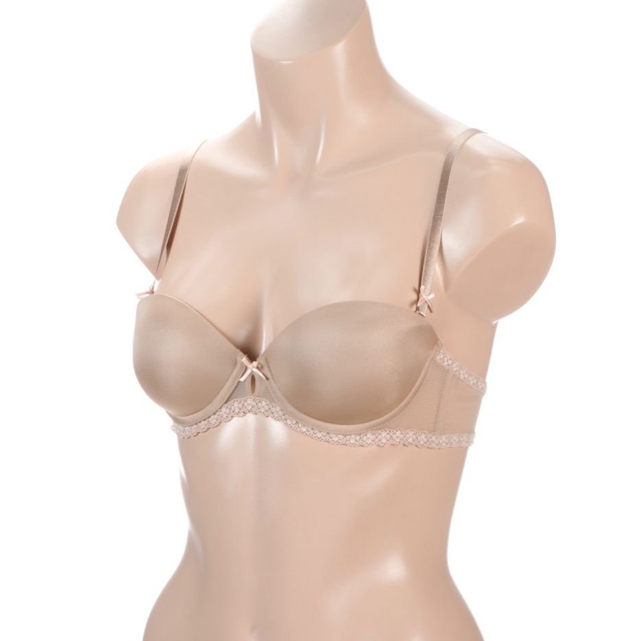 Faithfully Yours Strapless Convertible Push Up Bra Au Natural 36D