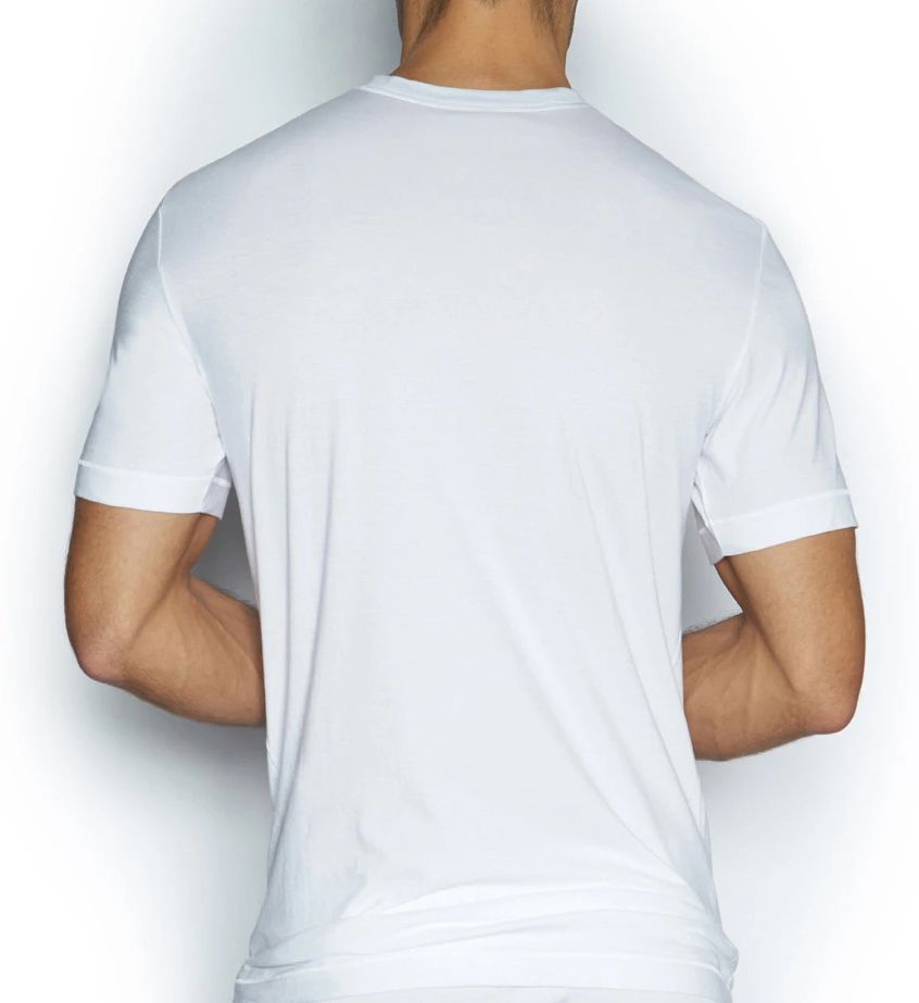100% Cotton High V Neck T-Shirts - 3 Pack-bs