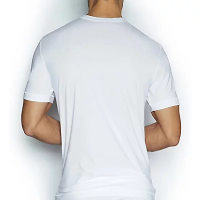 100% Cotton High V Neck T-Shirts - 3 Pack