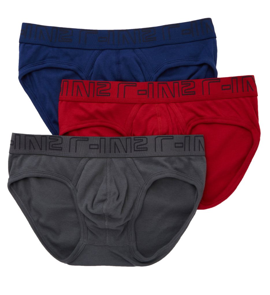 100% Cotton Low Rise Profile Briefs - 3 Pack-acs