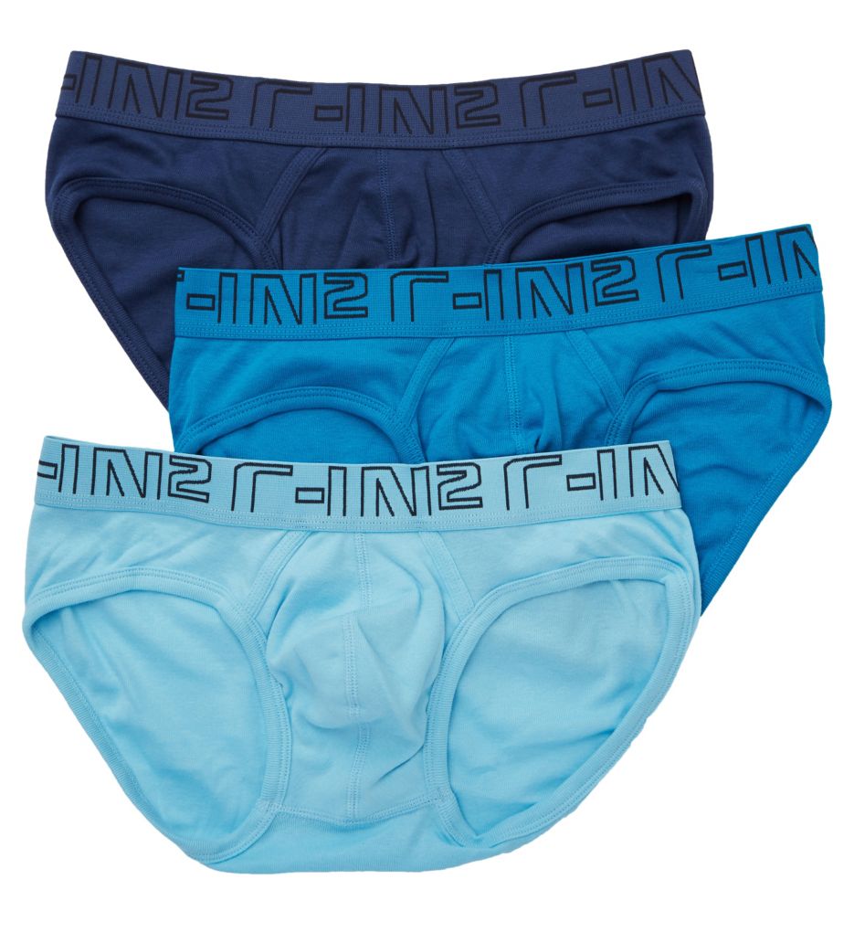 100% Cotton Low Rise Profile Briefs - 3 Pack-acs