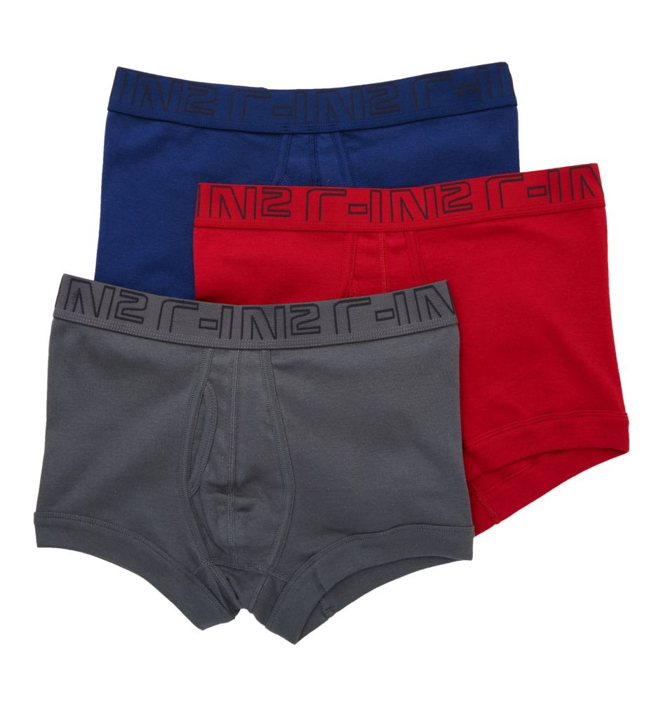 100% Cotton Low Rise Trunks - 3 Pack-acs