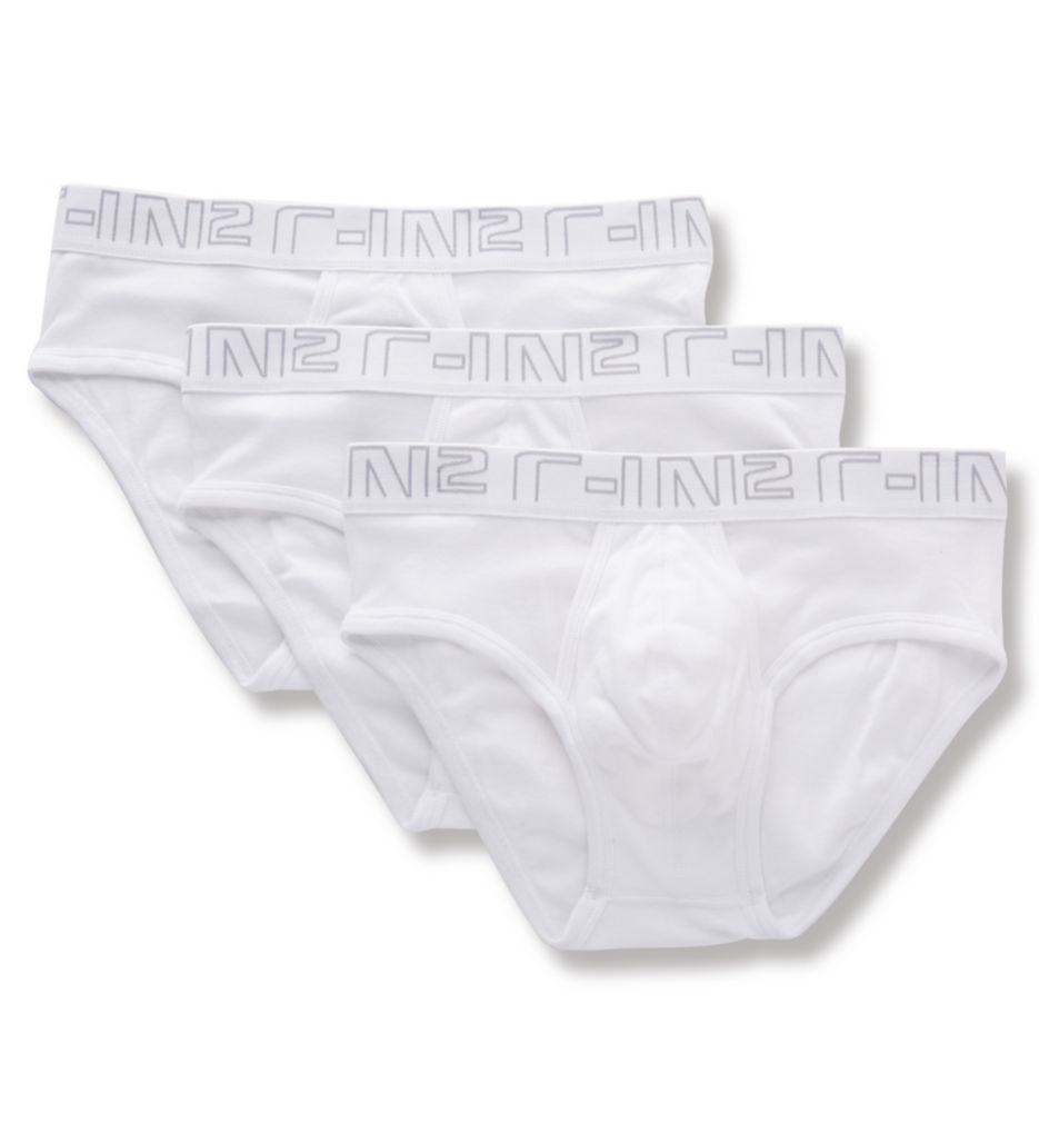 100% Cotton Bi-Fly Profile Briefs - 3 Pack-acs