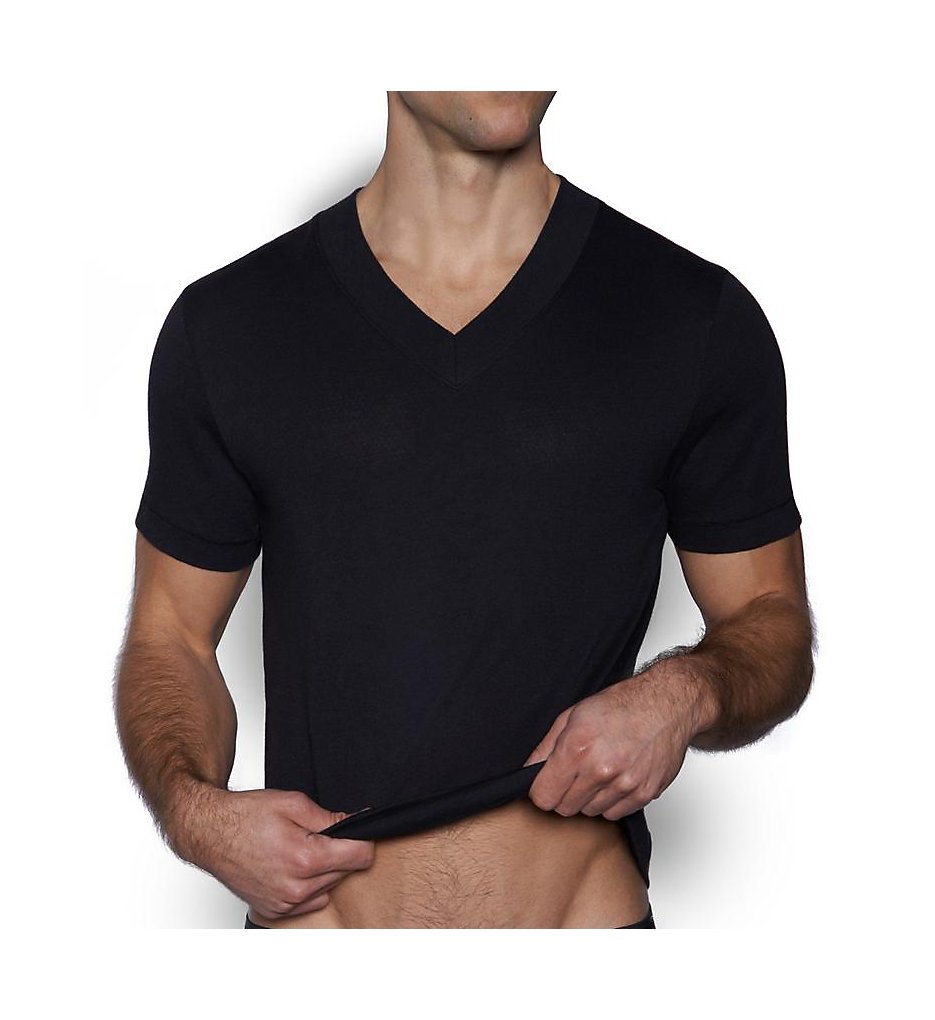C-in2 3209 Zen Wide V-Neck T-Shirt (Black)