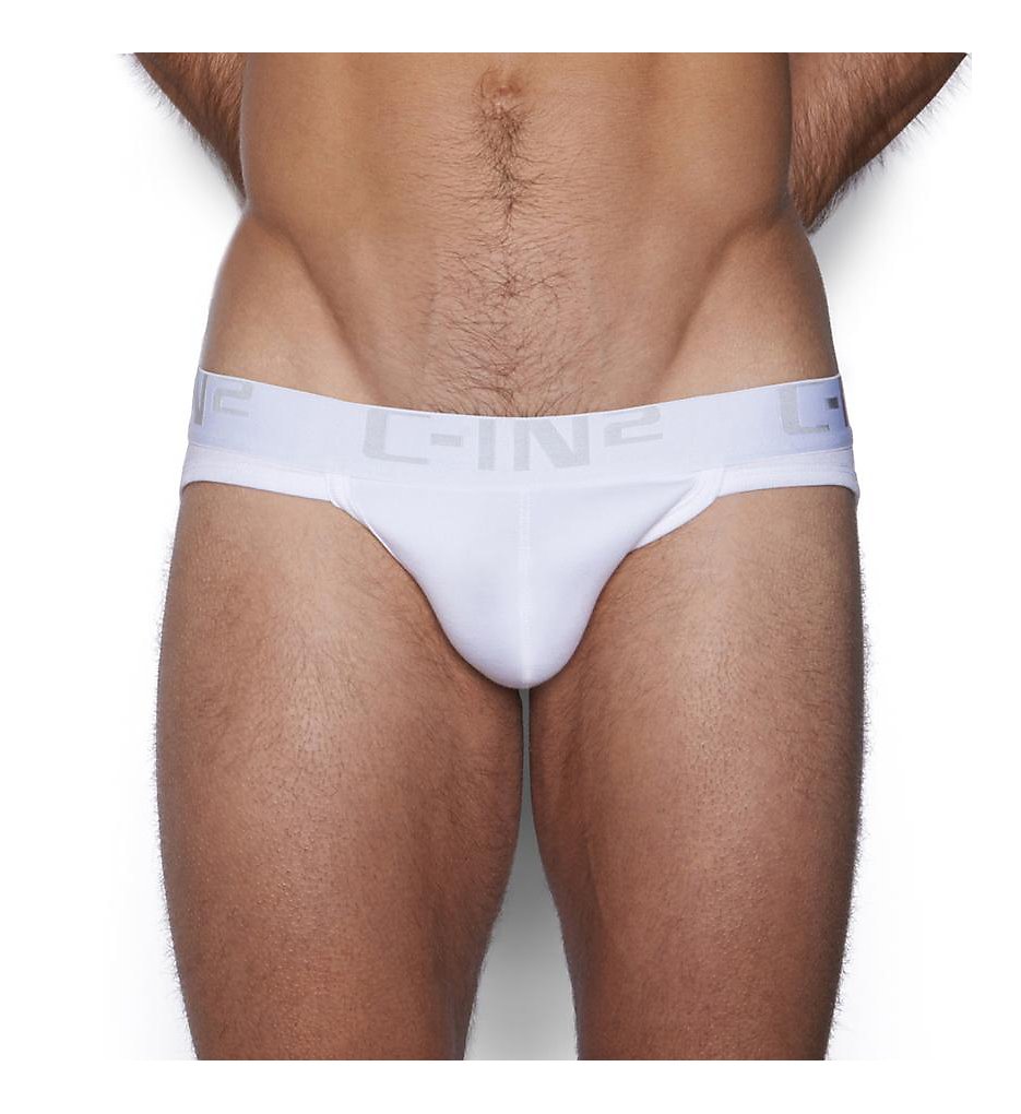 C-in2 4014 Core Basic 100% Cotton Sport Briefs (White)