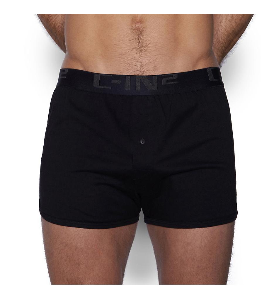 C-in2 4019 Core Basic 100% Cotton Boxer (Black)
