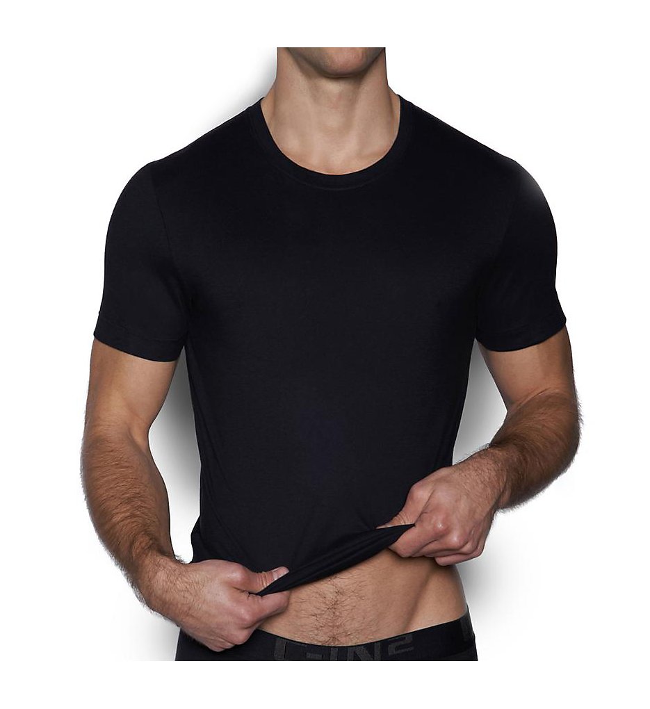 C-in2 4105 Core Pima Cotton Crewneck Tee (Black)