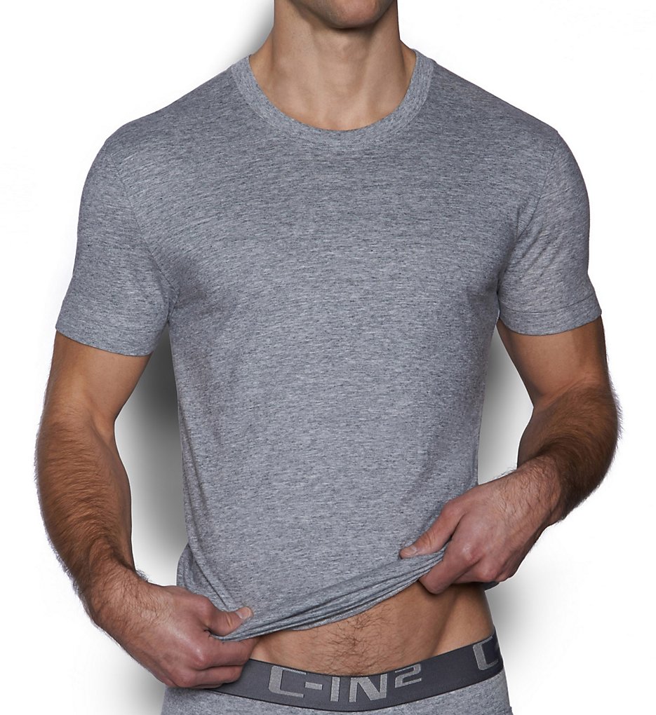 C-in2 4105 Core Pima Cotton Crewneck Tee (Grey)